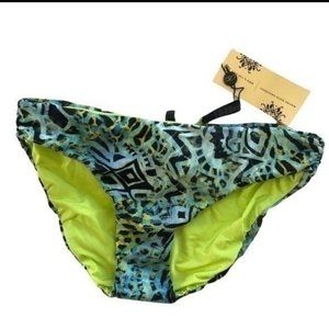 NWT Ache printed  bikini bottom size Small